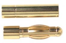 Gold Connector 4mm w/H.S (2pr)