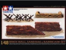 Tamiya brick, sandbag, barricade set 1/48th