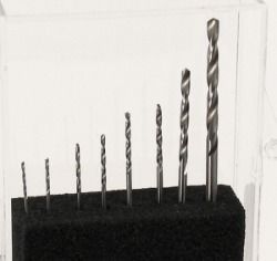 8pc HSS drill set 0.5-2mm