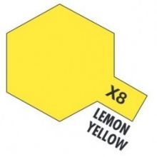 Tamiya mini acrylic paint 10ml X-8 gloss lemon yellow