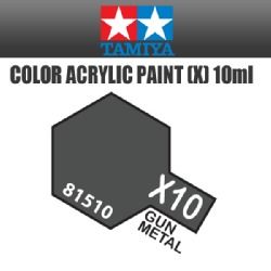 Tamiya mini acrylic paint 10ml X-10 gun metal