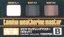 Tamiya weathering master set B snow, soot, rust