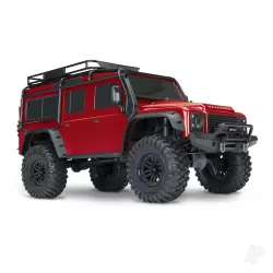 Red TRX-4 Land Rover Defender 1:10 4X4 Electric Trail Crawler (+ TQi 4-ch, XL-5 HV, Titan 550)