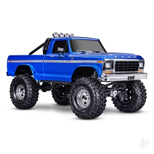 TRX-4 Ford 1979 F-150 Ranger XLT High Trail Edition 1:10 4WD Electric Trail Crawler, Blue (+ TQi 4-ch, XL-5 HV, Titan 550, 2-Speed, Locking Diffs)