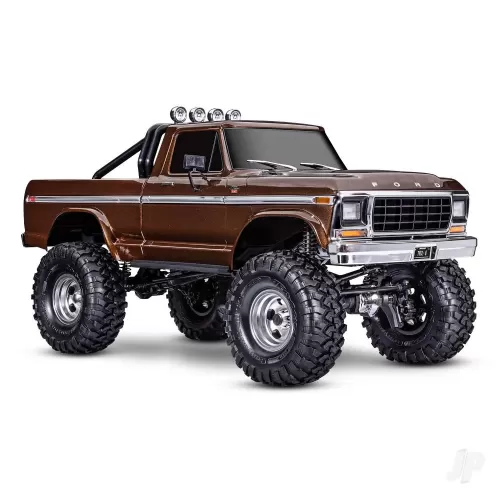 TRX-4 Ford 1979 F-150 Ranger XLT High Trail Edition 1:10 4WD Electric Trail Crawler, Brown (+ TQi 4-ch, XL-5 HV, Titan 550, 2-Speed, Locking Diffs)