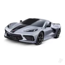 Silver Chevrolet Corvette Stingray 1:10 AWD Supercar (+ TQ 2-ch, XL-5, Titan 550)