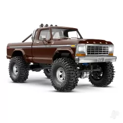 TRX-4M Ford 1979 F-150 High Trail Edition 1:18 4WD Electric Trail Crawler, Brown (+ TQ, ECM-2.5, Titan 87T, 750mAh LiPo, USB charger)