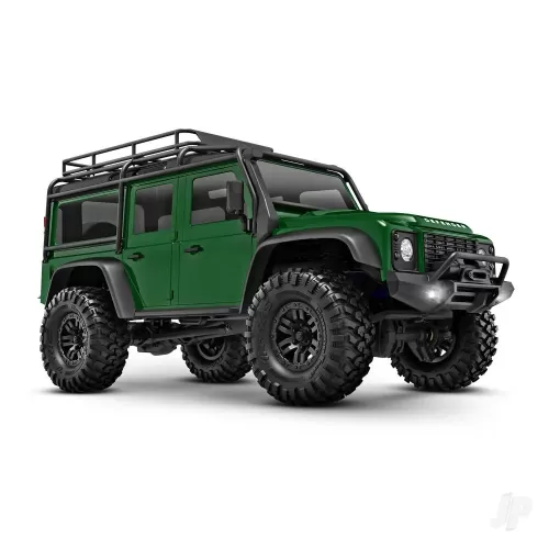 TRX-4M Land Rover Defender 1:18 4WD Electric Trail Crawler, Green (+ TQ, ECM-2.5, Titan 87T, 750mAh LiPo, USB charger)