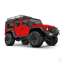 TRX-4M Land Rover Defender 1:18 4WD Electric Trail Crawler, Red (+ TQ, ECM-2.5, Titan 87T, 750mAh LiPo, USB charger)