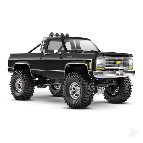 TRX-4M Chevrolet 1979 K10 1:18 4WD Electric Trail Crawler, Black (+ TQ, ECM-2.5, Titan 87T, 750mAh LiPo, USB charger)