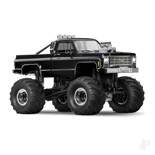 TRX-4MT Chevrolet K10 1:18 4WD Electric Monster Truck, Black (+ TQ, ECM-2.5, Titan 87T, 750mAh LiPo, USB charger)